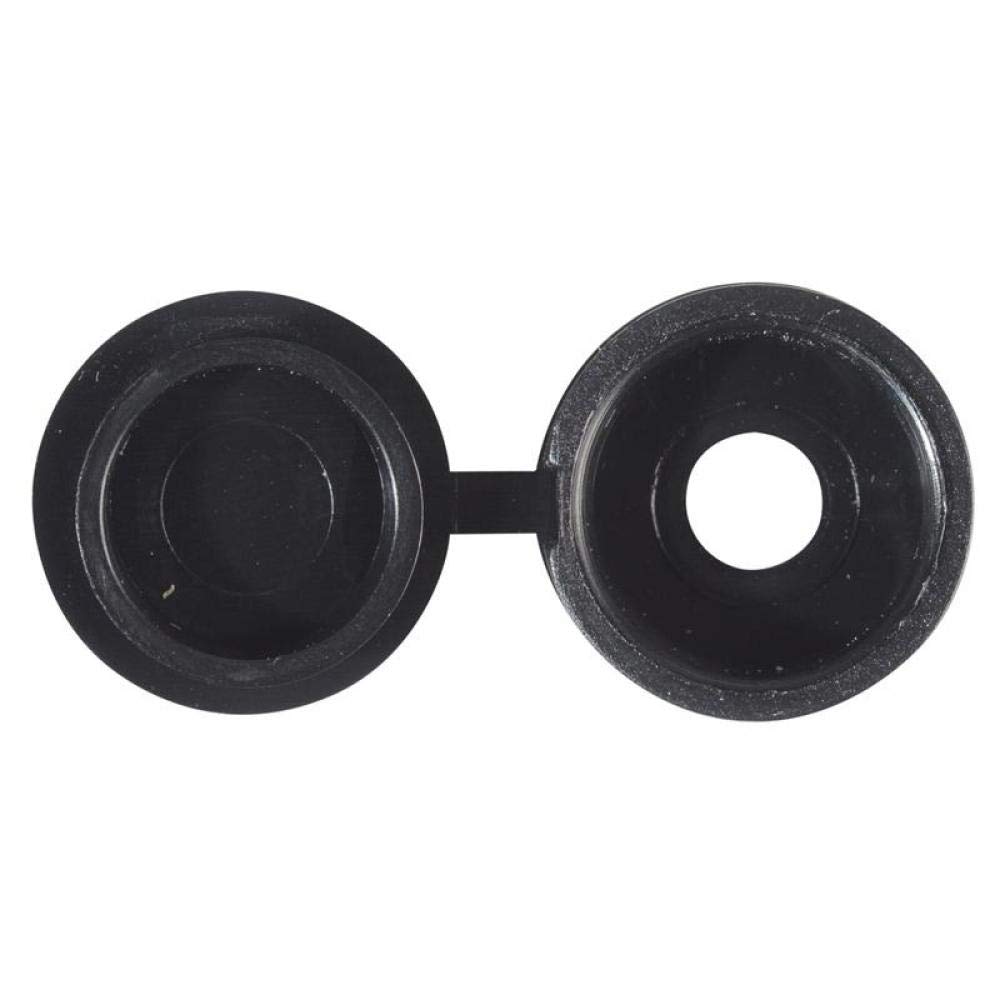 Hinged Cover Cap Black No.10-12 Bag 100, Multicolored