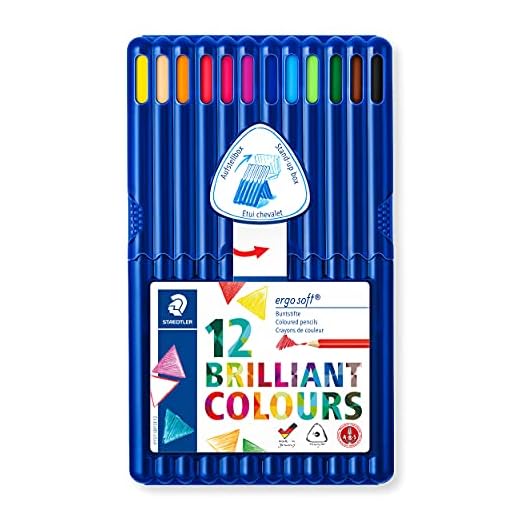 STAEDTLER Ergo Soft - Lápices de Colores (12 Unidades), Multicolor