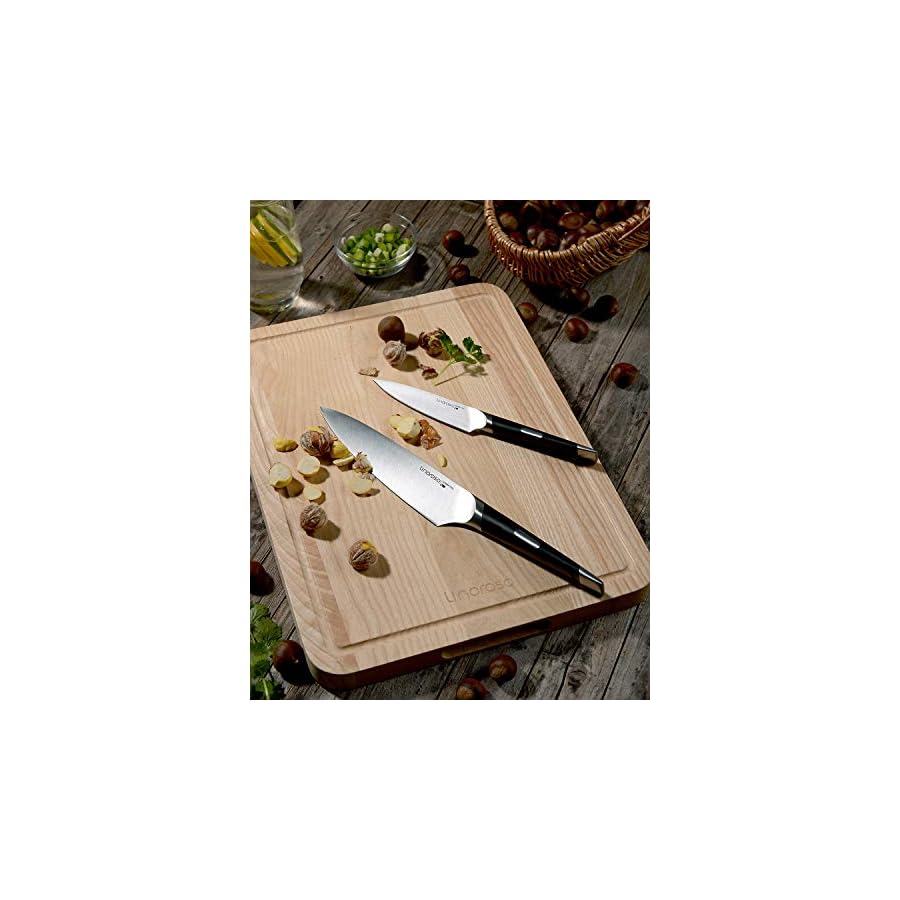 Linoroso-Knife-Set-13-Piece-Kitchen-Knife-Set-with-Block-Sharp-Chef-Knife-Set-German-High-Carbon-Stainless-Steel-Knife-Block-Set-with-Beech-Block-with-Black-Oxide-Stainless-Steel-Base Linoroso Knife Set, 13-Piece Kitchen Knife Set with Block Sharp Chef Knife Set, German High Carbon Stainless Steel Knife Block Set with Beech Block with Black Oxide Stainless Steel Base