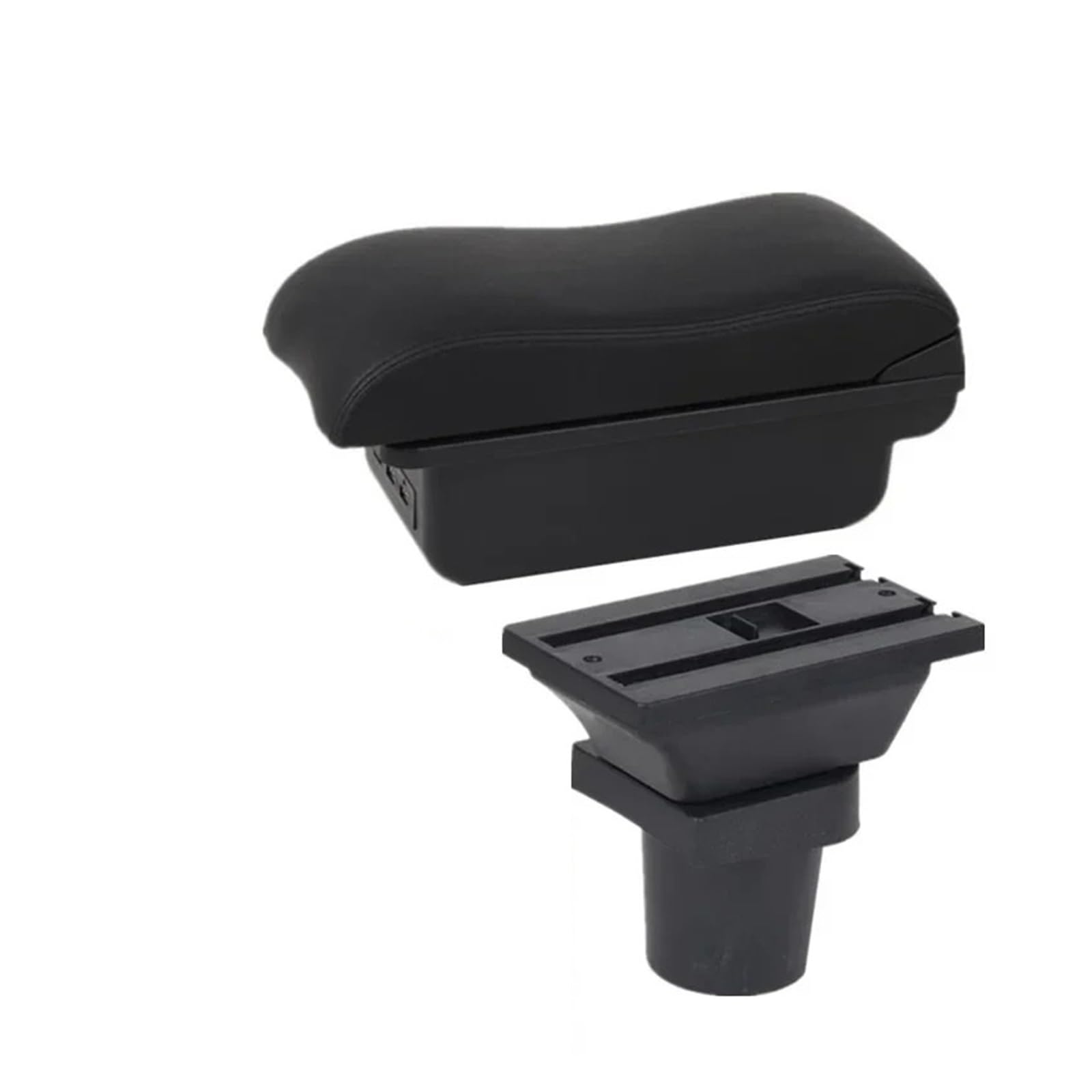 GBGWRMRYX Center Armrest Box For Yaris 3 For Hybrid For Yaris For Vitz Car Armrest Box Interior Retrofit Central Storage Box Accessories Arm Rest(B2 black line 3USB)