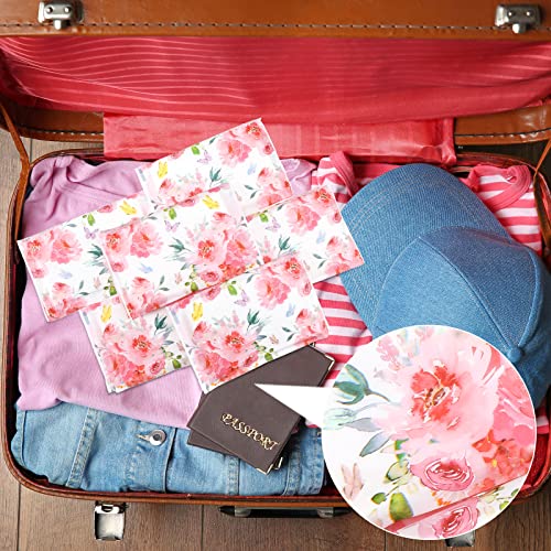 Image of Geyee 50 Pack Travel Tissue Packets Facial Paper Napkins, Spring Floral