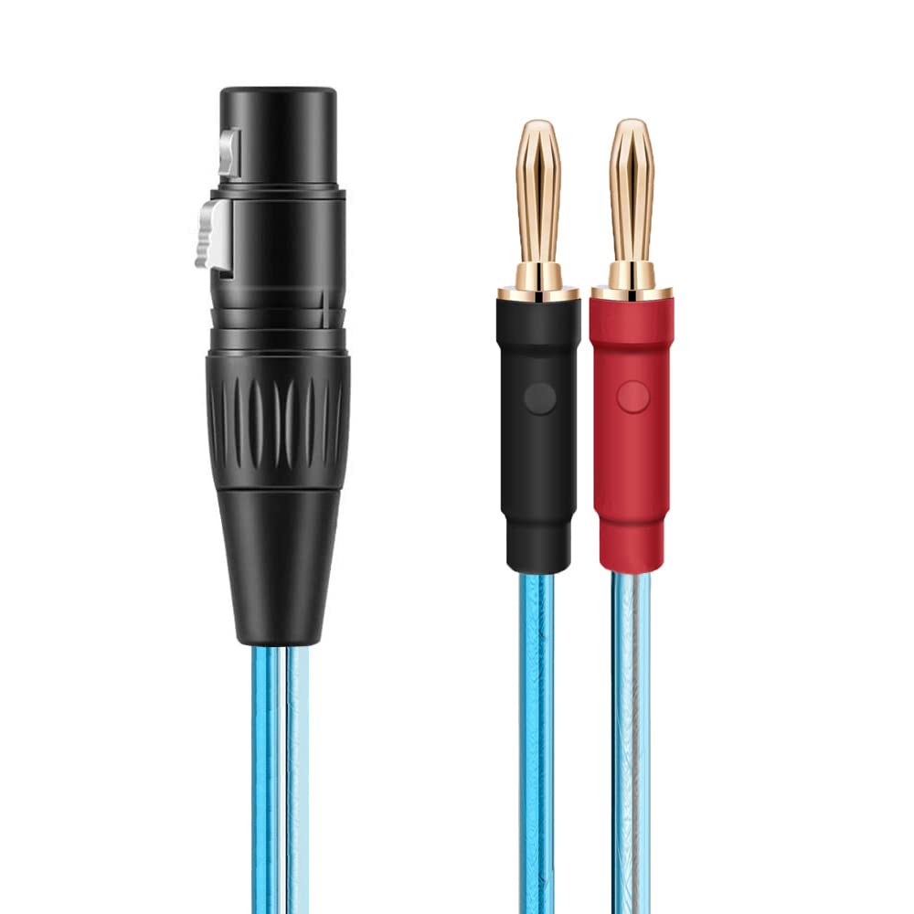 Gotor XLR to Banana Speaker Cable - 3.28ft (XLR Female)