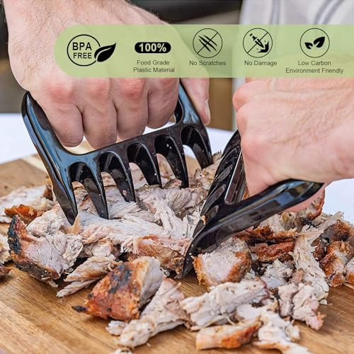 SURDOCA Meat Shredder Claws for Pulled Pork, Solid Easy Clean Barbecue Claws - Image 4