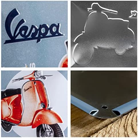 Nostalgic-Art Retro Tin Sign  Vespa  GS 150 Since 1955  Gift idea for scooter fans, Metal Plaque, Vintage design for wall decoration, 15 x 20 cm