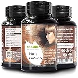 Herbal Revival Organic Hair Growth Vitamins | Thicker, Fuller, Longer Hair Pills, Hair Regrowth & Hair Loss Treatment, 90 Vegan Pills, Nourishes Hair From Within, 100% Natural Hair Growth Supplements