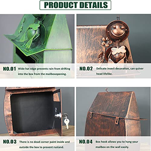 Haol Cassetta Postale con Chiusura a Parete