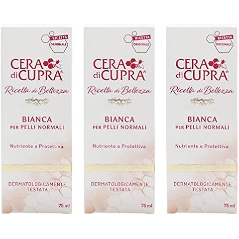 Cera di Cupra "Bianca per Pelli Normali" Cream for Normal Skin, Anti-age Formula - 2.5 Fluid Ounces (75ml) Tubes (Pack of 3) [ Italian Import ] Cover