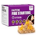 FATOK 150pcs Fire Starter, Natural Tumbleweed Fire Starters for Campfires, Fireplace, Fire Pit, BBQ, Chimney, Pizza Oven, Pellet Stove & Wood, Charcoal Starter for Grill (150pcs)