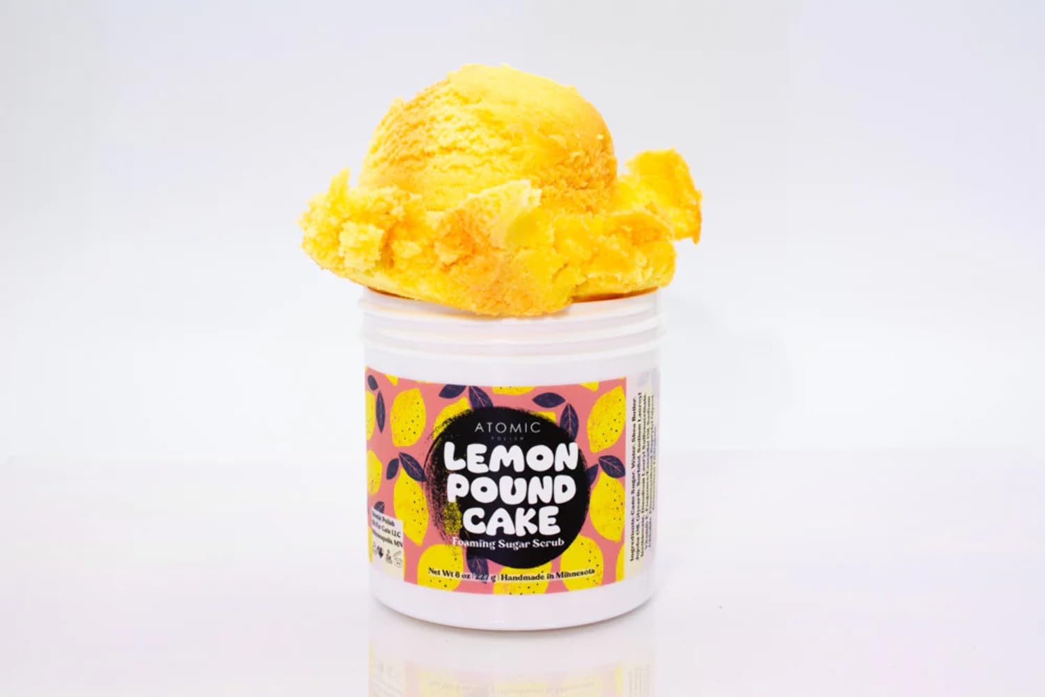 Handmade Foaming Sugar Scrub Lemon Pound Cake