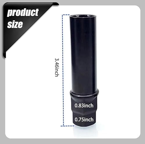 Miniatura 2 de 1 herramienta de instalación de tuercas de automóvil para llave inglesa, herramienta de repuesto de tornillo de metal antirrobo, accesorios