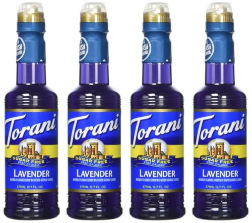 Torani Lavender Syrup, Sugar Free, Kosher, 12.7 Fluid Ounce (Pack of 4) - image 1