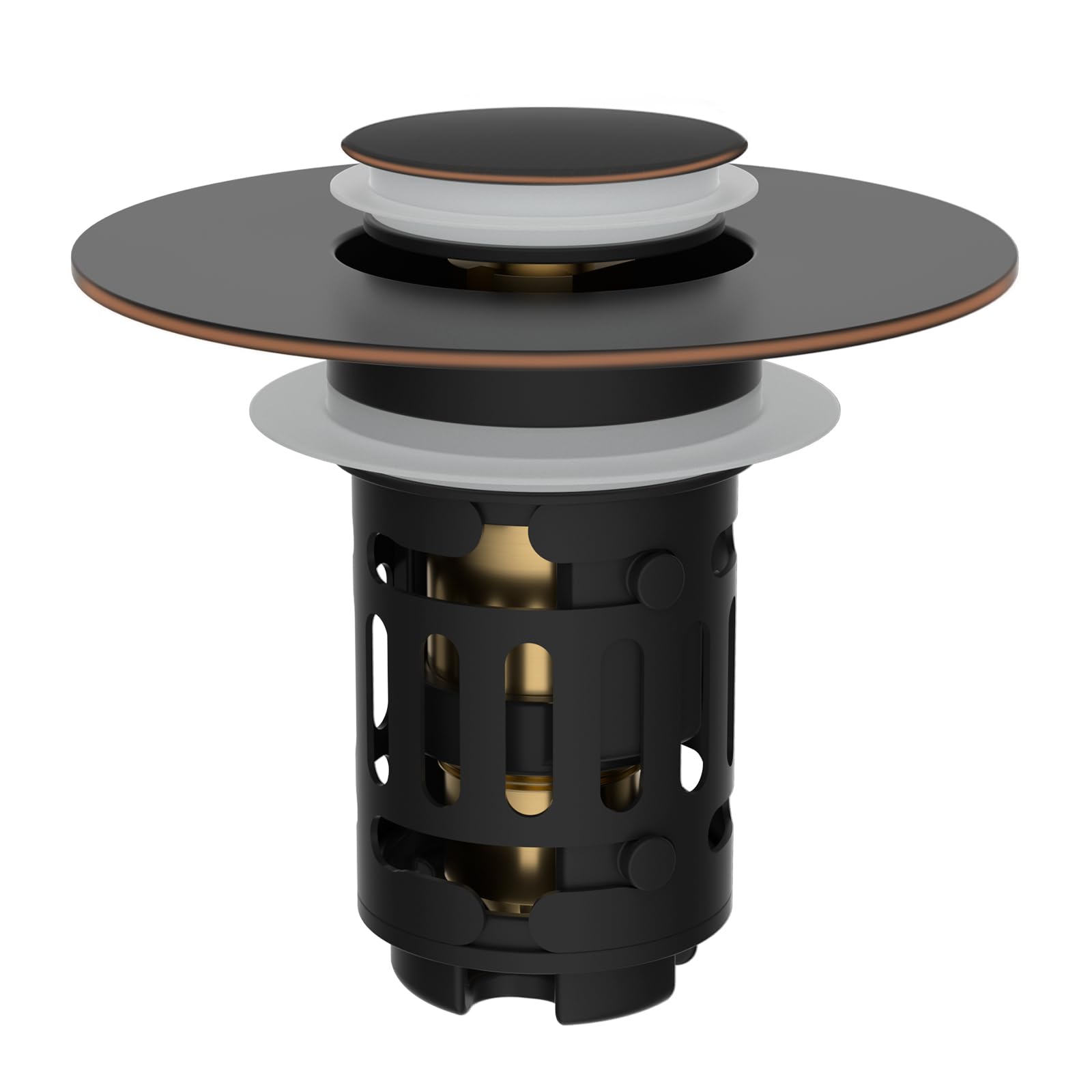 Hibbent Upgraded 3 in 1 Bathroom Sink Drain Strainer