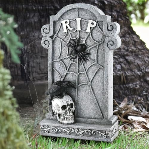 Lápidas de Halloween R.I.P. para transformar macetas y jardines pequeños 4