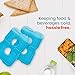 Healthy Packers Ice Packs for Lunch Bags - Original Cool Pack | Slim & Long-Lasting Reusable Ice Pack for Lunch Box, Lunch Bag and Cooler | Freezer Packs for Coolers (Set of 10)