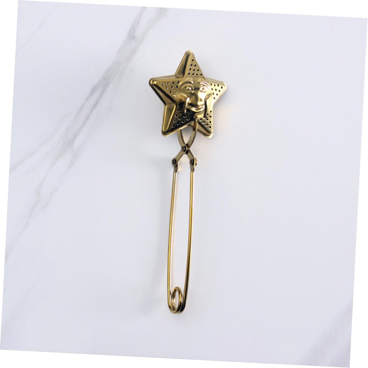 Filtro De Té De Estrellas y Luna Colador De Acero Inoxidable Con Asa Para Infusiones De Té Suelto Casa