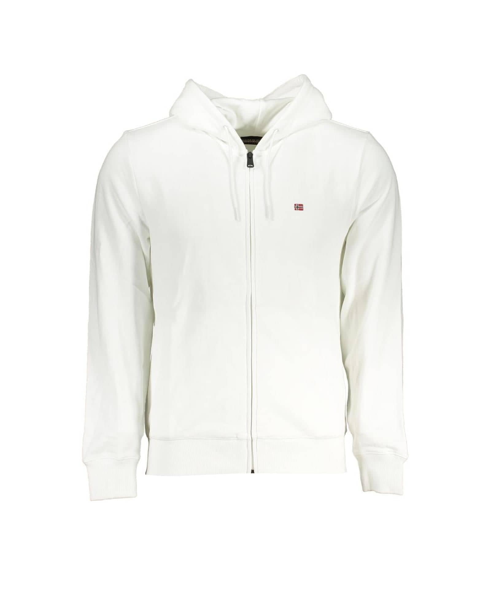 Pull en coton blanc Napapijri homme anti-déformation et confortable