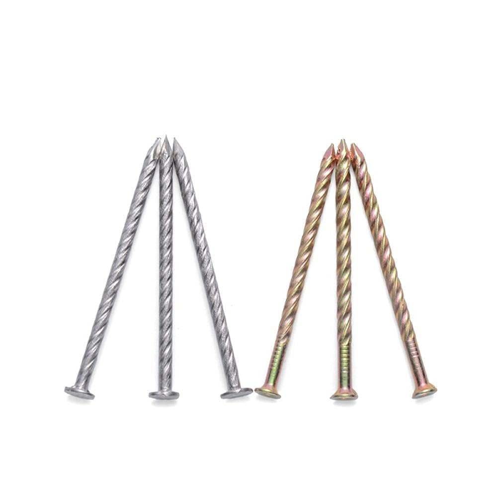 Clavos de Cemento,Clavos de Pared Tachuelas Clavos Clavos for pisos de acero inoxidable, clavos retorcidos, clavos roscados, clavos for quilla, clavos for carpintería(Stainless Steel*1.5 Inch)