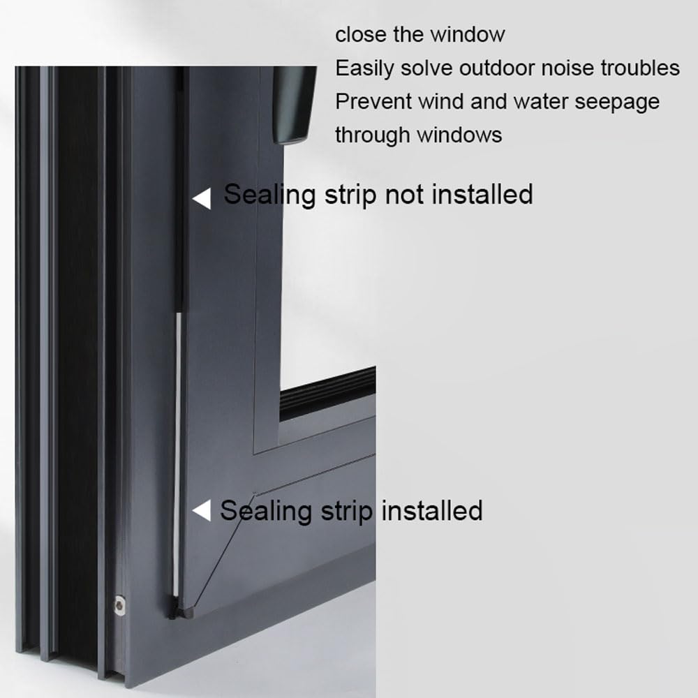Joint d'étanchéité en caoutchouc UPVC de 10 m pour fenêtre et porte - Joint d'étanchéité en silicone pour porte et fenêtre