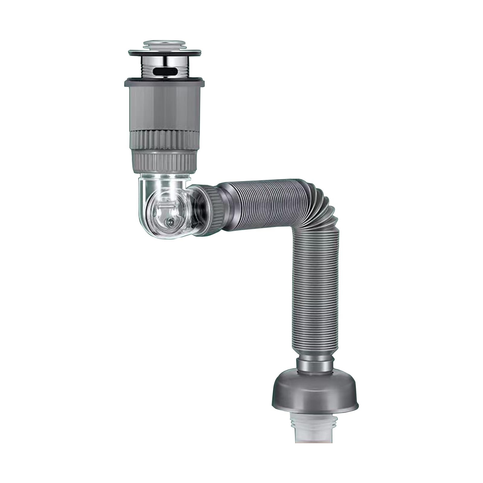 Multifunction ABS Not Drain Pipe with Rotating Feature Drainage Solution for Household & Commercial Bathroom Sinks Rotating Drain Pipe
