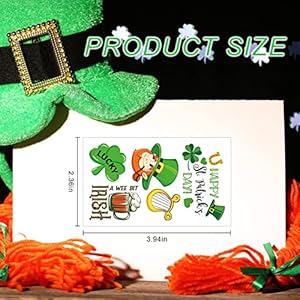 80pcsstpatricksdaytattoosdecorationsaccessories12sheetsshamrocktemporarytattoostickersforkidswomenirishstpatricksdayparadeandfavorspartydecorations Urban Country Home Decor 80pcs st patricks day tattoos decorations accessories 12 sheets shamrock temporary tattoo stickers for kids women irish st patricks day parade and favors party decorations urban country home decor