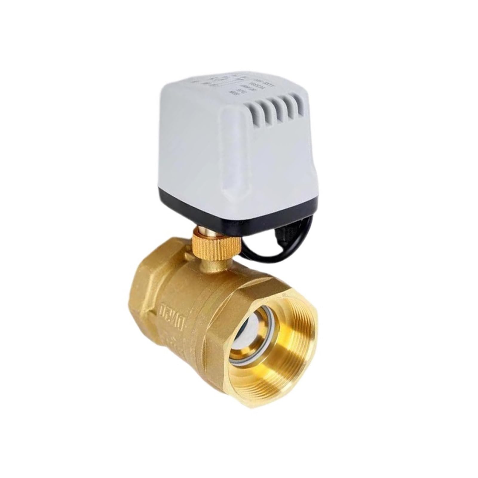 Válvula de bola eléctrica 1 unidad 1/2 "3/4" 1 "2" IP65 válvula de bola motorizada a prueba de agua 3 cables 2 Control latón eléctrico Motor de Metal de gran torsión(1",220VAC_CR04)
