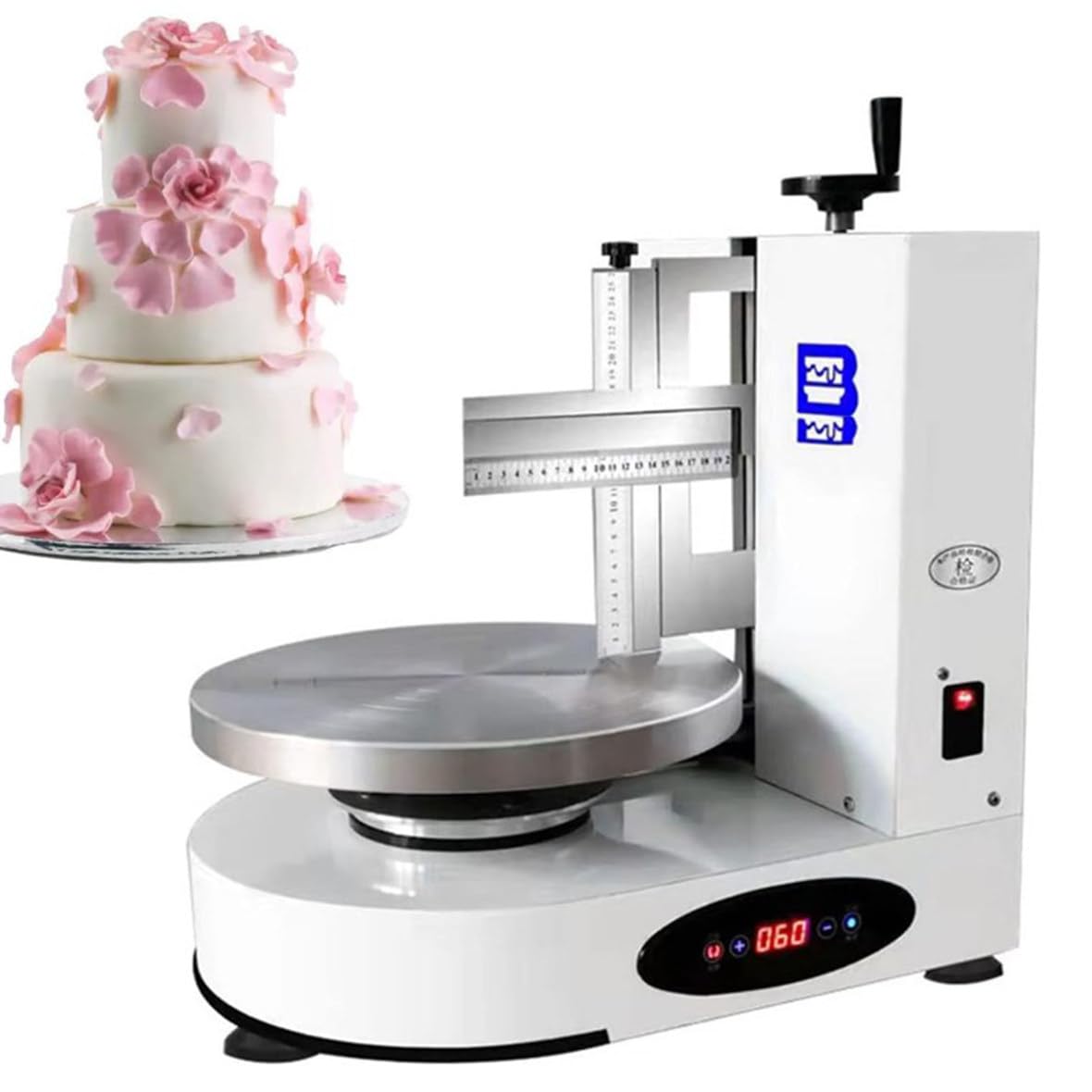 Macchina automatica dello spalmatore della crema della torta per la decorazione liscia del rivestimento su torte da 4-12 pollici