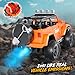 UCAI 1:16 Remote Control Car with Spray, Lights and Sound, 2.4GHz Remote Control Jeep for Kids, All Terrain Off-Road Jeep RC Car Toys Gift for Boys and Girls