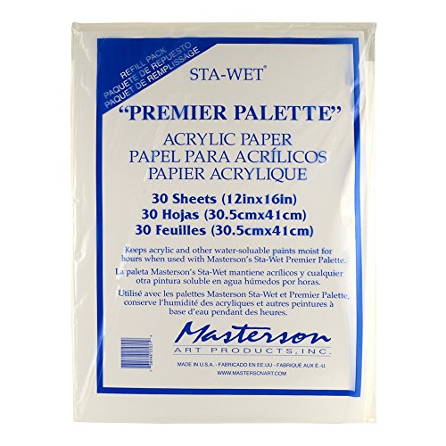 Masterson STA de Wet  Palé  Papel para acrílico Colores  30 Hojas