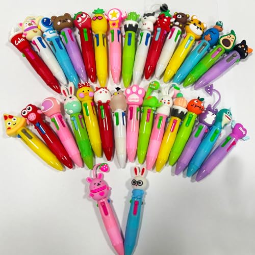 Mini stylos multicolores rétractables fournitures scolaires enfants