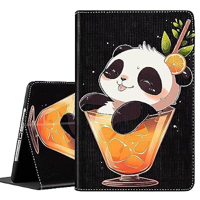Case for Galaxy Tab S6 Lite 10.4 2022/2020, Smart Stand Back Cover Auto Wake/Sleep for Samsung Tab S6 Lite 10.4 inch Tablet [SM-P610/P613/P615/P619]，Cute Panda