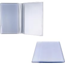 1 Pack Transparent Plastic Wallet Insert Credit Card Holder, Credit Card Holder Wallet Picture Holder for Women 10 page 10 slots