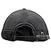 Men's Warm Cotton Padded Quilting Plaid Peaked Baseball Hat Cap with Ear Flap Black