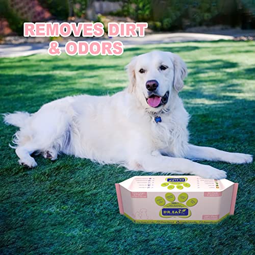 DR.EASY Super Caring Pet Wipes 100ct for Dogs and Cats, Cleans Ears, Face, Butt, Body and Eye Area – Convenient, Ideal for Home or Travel - Thumbnail 4