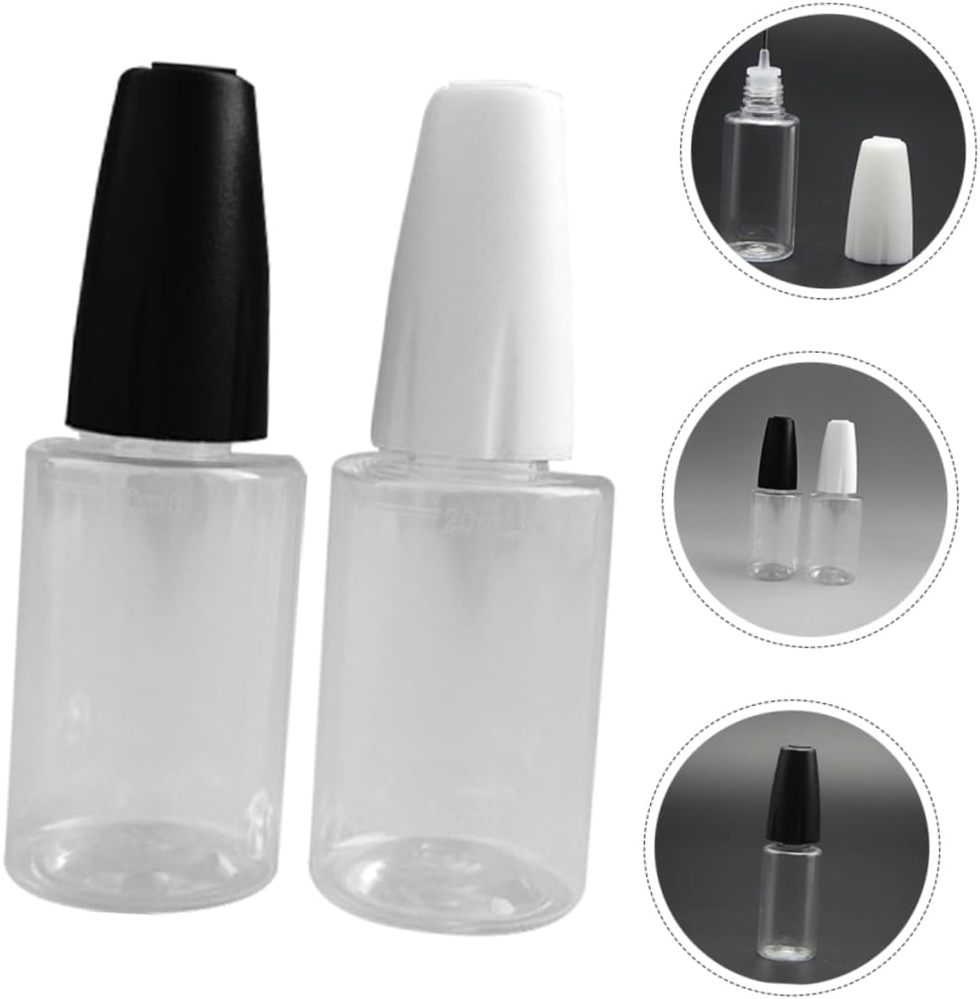 OUNONA 10pcs Applicator Bottles Needle Applicator Bottles for Glue Paint and Liquid Dispensing Leakproof and Design for Crafts and Projects