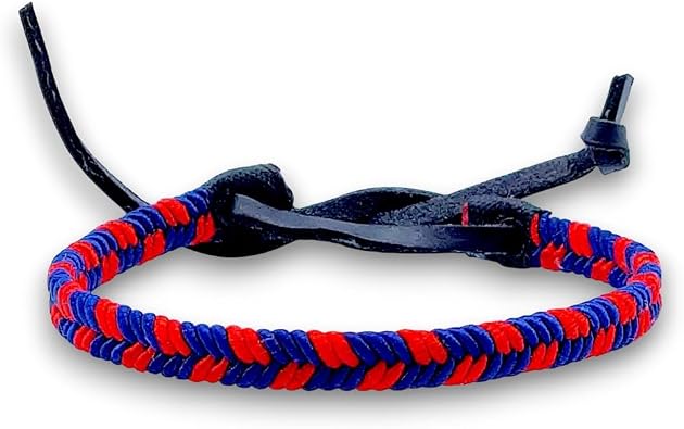 Unisex Braided Thread Barcelona Football Bracelet for Men or Women. an Ideal Gift for BDM Team Fans