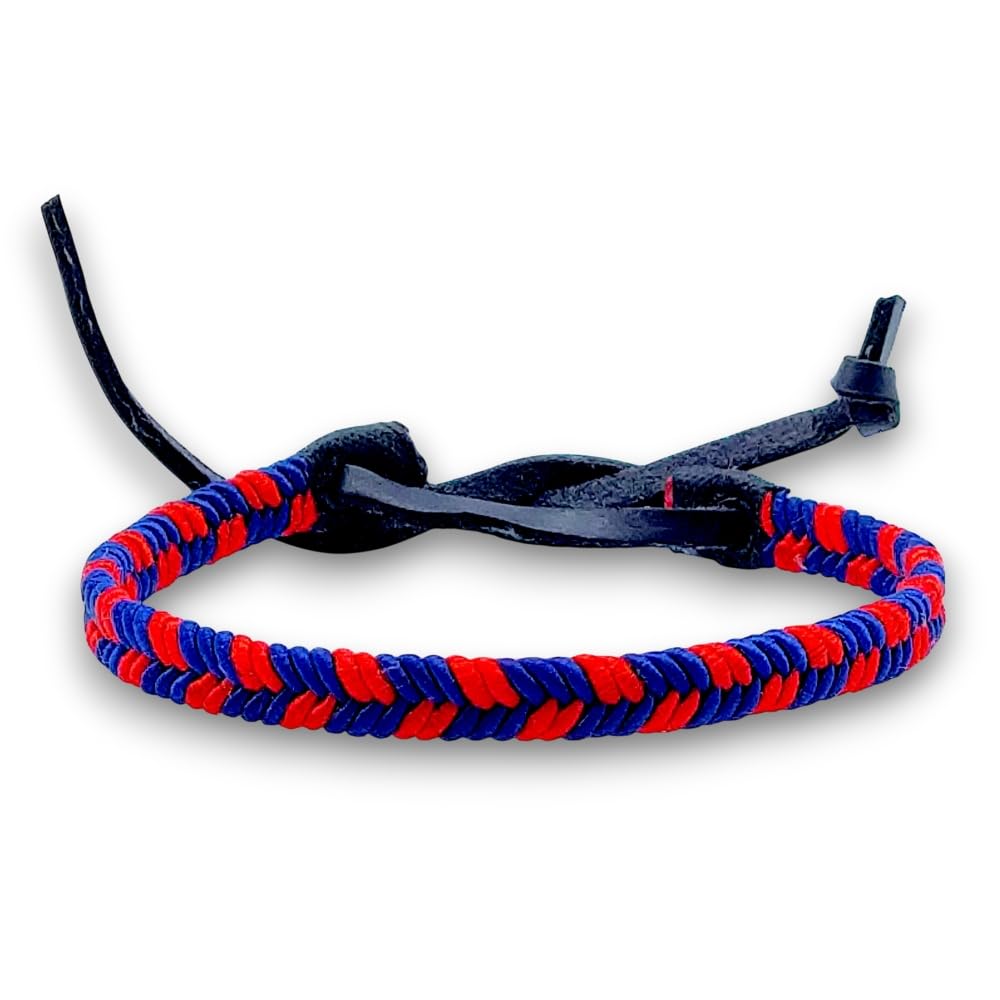 BDM Bracciale da Calcio Barcellona con Filo Intrecciato Unisex per Uomo o Donna Fan del Team