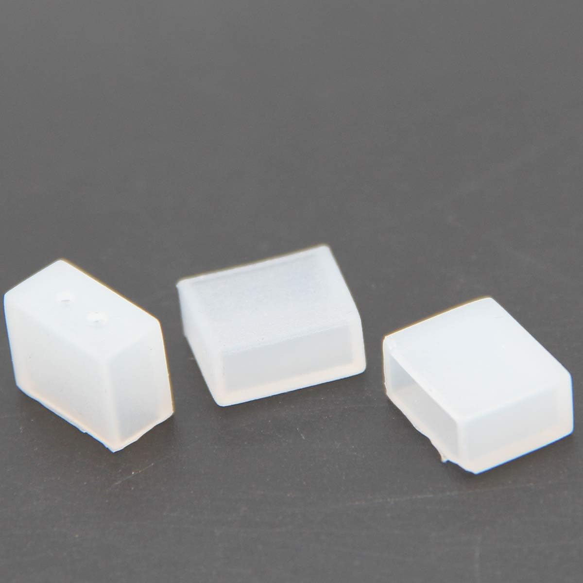 99 Lighting 200pcs /lot 10mm Silicone SMD 5050 Waterproof LED Tube Strip Light and 6mm 6x12mm LED Neon Flex End Cap Cover (for 6x12mm with Holes)