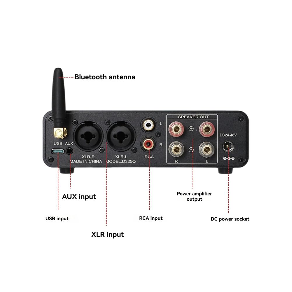 Scheda Amplificatore D325Q 300W Bluetooth 5.4 Modulo Amplificatore Audio Digitale KTV Potenza Bluetooth