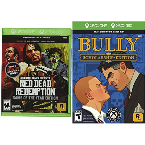 Jack of All Games Red Dead Redemption: Game of the Year Edition, Xbox 360 Xbox 360 Inglés vídeo - Juego (M (Maduro)) & Bully: Scholarship Edition for Xbox 360 [USA] Cover