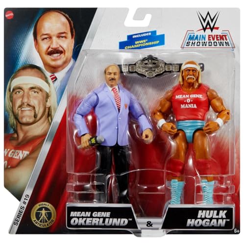 WWE Mattel Main Event Showdown Hulk Hogan and Mean Gene 2-Pack