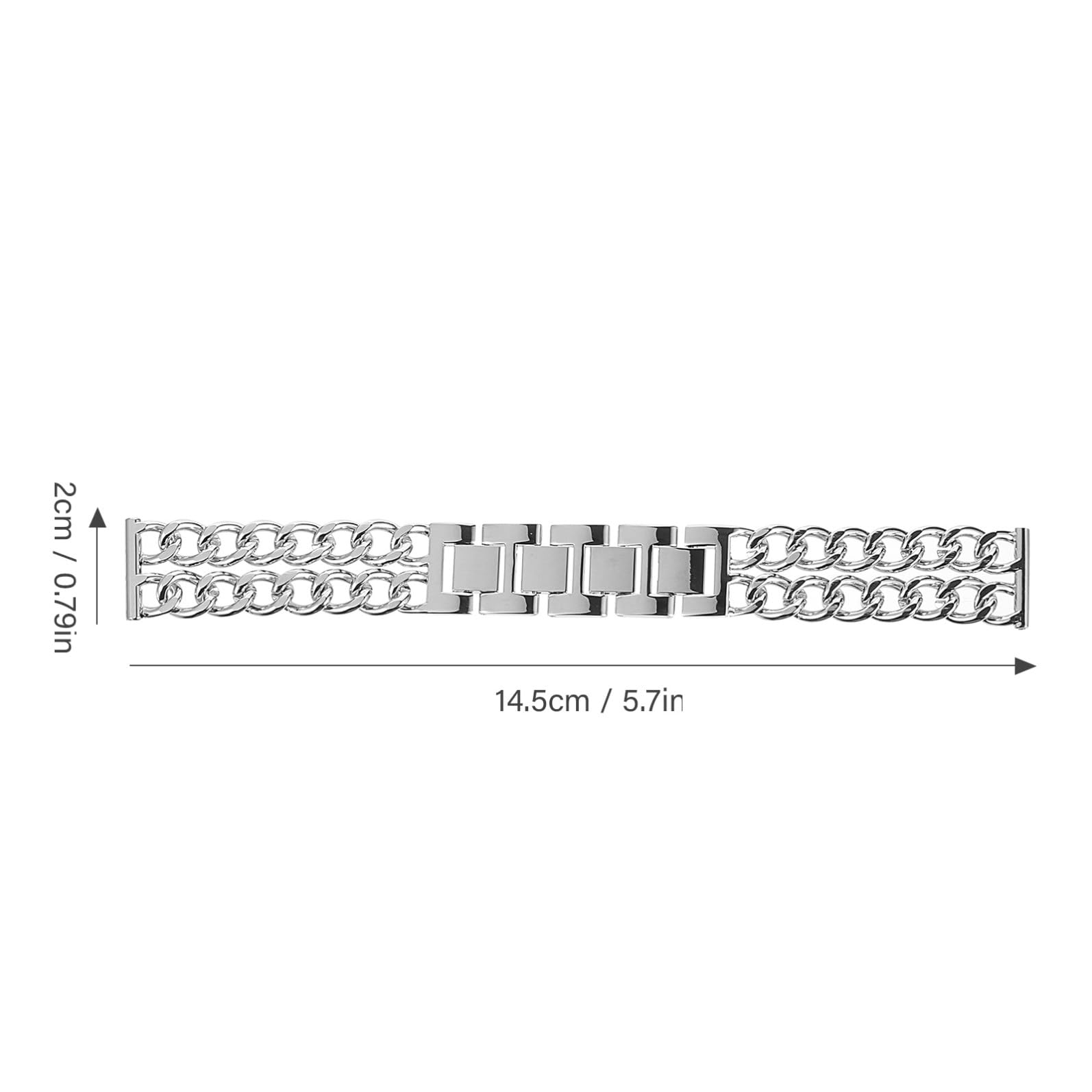 DOITOOL Correa Acero inoxidable Pulsera cadena de reloj Lite