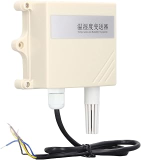 Temperature Humidity Transmitter Sensor IP65 Dust Proof Wall Mounted, DC10-30V, for Greenhouse Flower Planting, with Stable Transmission