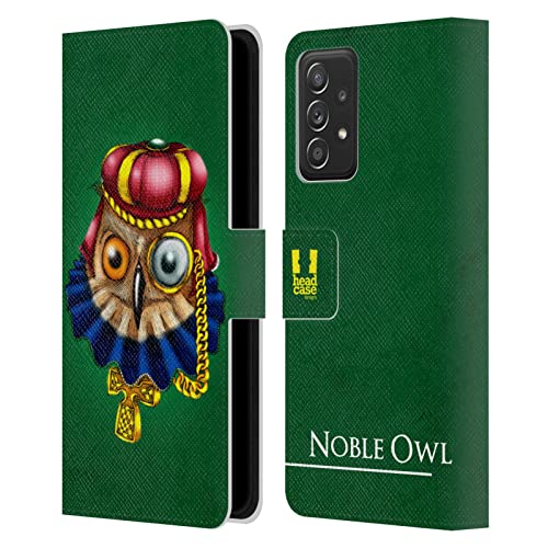 Étui Portefeuille Samsung Galaxy A53 5G Head Case Designs en cuir avec motif hibou