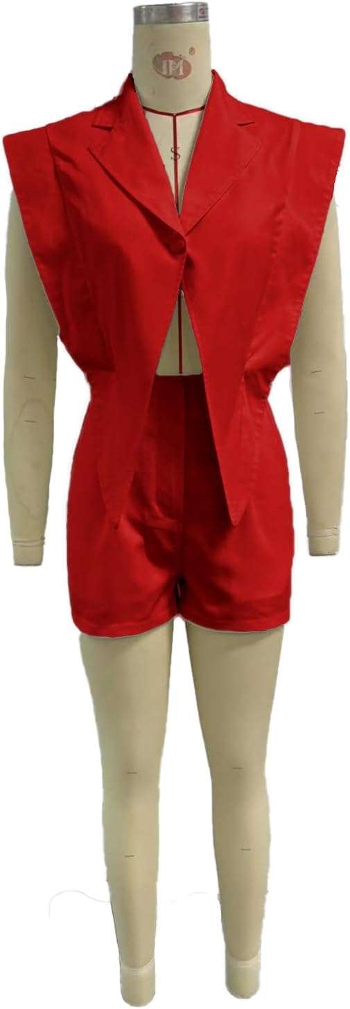 Women's Jumpsuits Sleeveless Casual V Neck Shorts Romper One Piece Outfits Short Jumpsuits Clubwear - Image 4