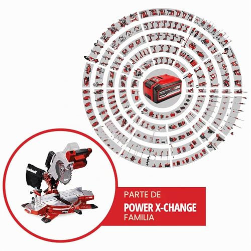 Miniatura 2 de Einhell Ingletadora Inalámbrica - Te-Ms 18 210 Li-Solo Power X-Change. Li-Ion, 18 V, 3.000 Min-1, Cabezal Sierra Abatible, Soporte Piezas X-Tend. No Incluye Batería Ni Cargador