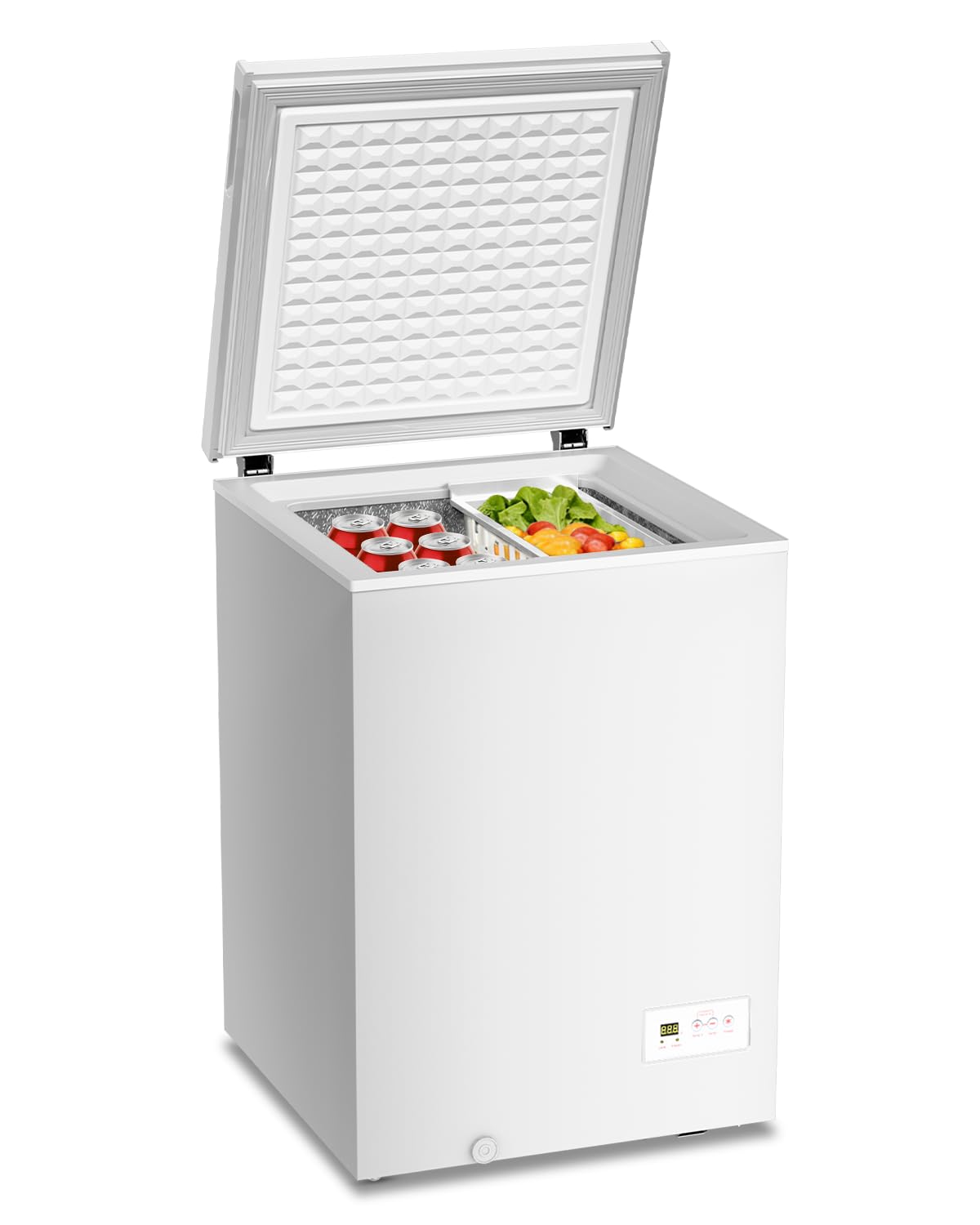 Electactic 58090RFR0-WHITE 3.5 cu ft Chest Freezer White