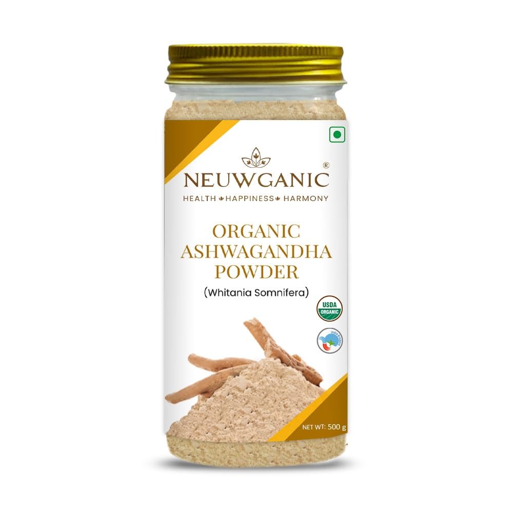 Neuwganic - Organic Ashwagandha Powder (Root) - India Organic and USDA Organic Certified - Important for Vitality & Strength - 500 Gm (B0D1Q682FX) Amazon Price History, Amazon Price Tracker