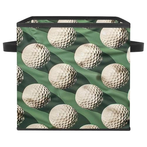 Panier de rangement de golf pliable et robuste avec double poignées - 2