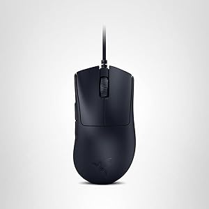 Razer DeathAdder V3 Wired Gaming Mouse: 59g Ultra Lightweight - Focus Pro 30K Optical Sensor - Fast Optical Switches Gen-3-8K Hz HyperPolling-6 Programmable Buttons -Ergonomic -Speedflex Cable- Black