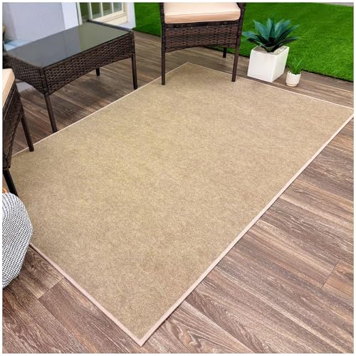 KOECKRITZ 5' x 12' Indoor/Outdoor Area Rug – Fade Resistant,